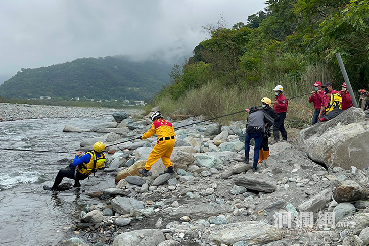 卓溪鄉年度防汛演習 ，卓溪分隊支援搶救演練