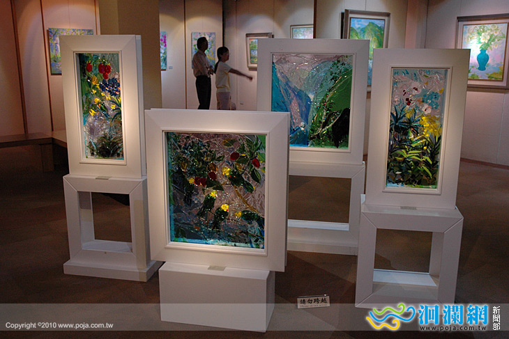 [影音]王美幸-油畫‧熔合玻璃展，太魯閣遊客中心