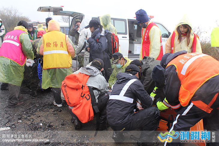高山偏遠地區救護　合歡山實地演練