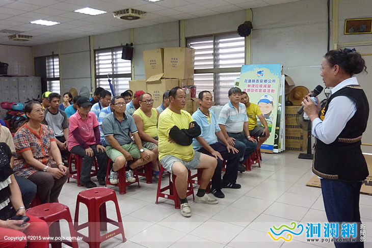 風災復原工作辛苦 鄉長黃馨慰問清潔隊員