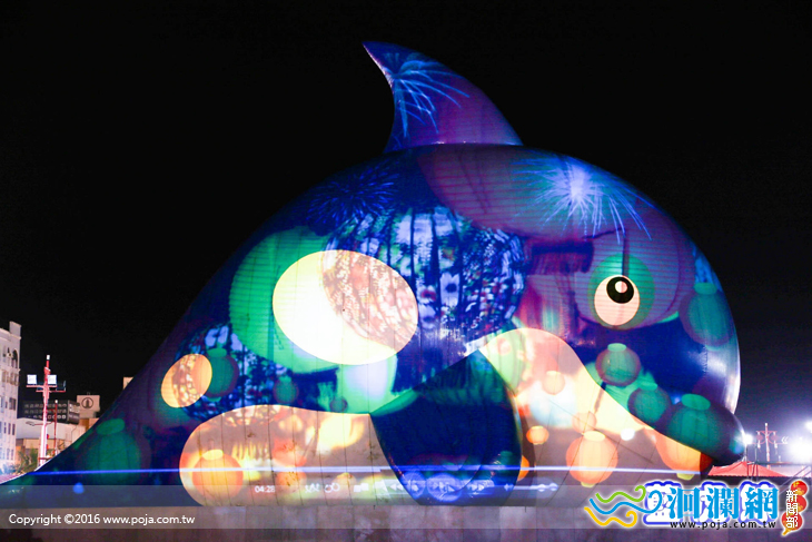 2016太平洋燈會 藍虎鯨光影秀驚豔六期重劃區