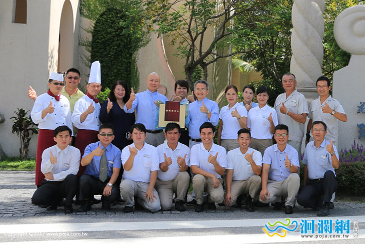 理想大地五星水準三度蟬聯星級旅館標章