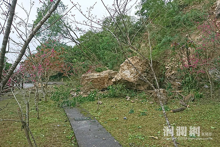 地震影響，花蓮林管處佐倉步道封閉