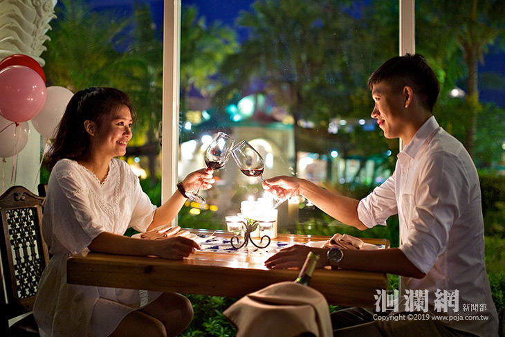 喝紅酒抽住宿券，理想大地浪漫西洋情人節登場