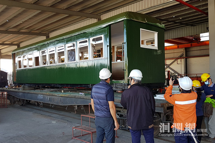 林田山機關車頭換新裝 歡喜回家