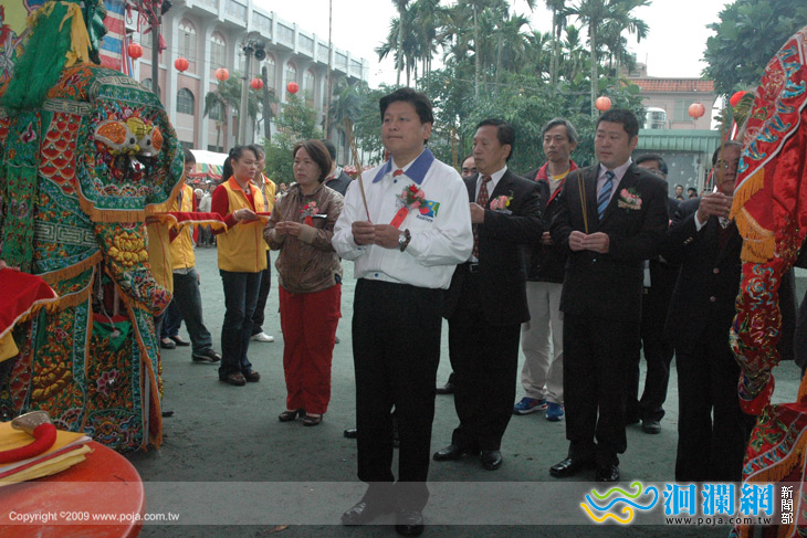 鳳林鎮的信仰中心五聖宮建廟動土典禮