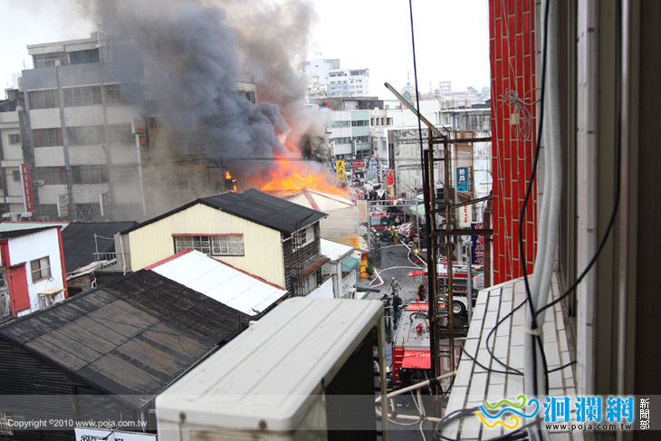 昨(2/1) 花蓮市南京街大火