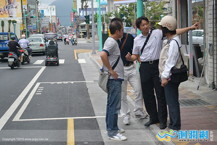 花蓮市中華路 中山路圓環周邊路邊停車格劃設不