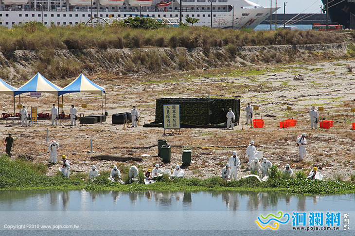 100年度花蓮縣海洋、河川污染緊急應變搶救演習