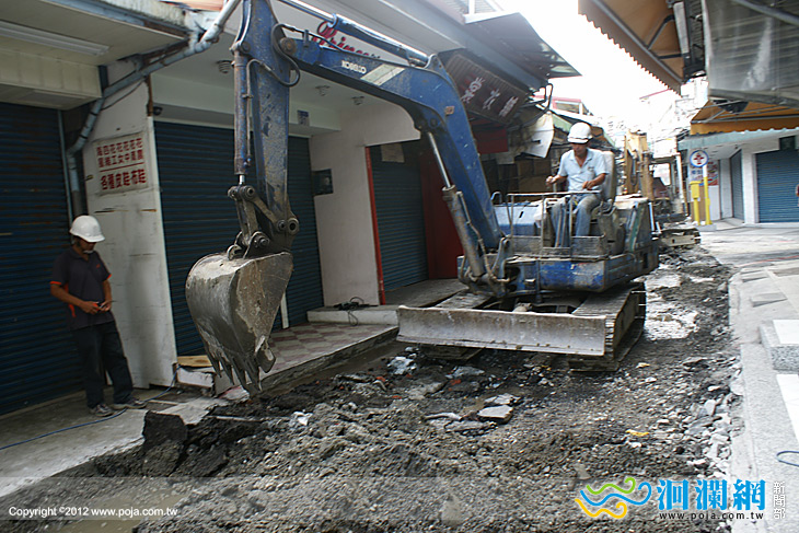  市公所進行大禹街路面改善工程