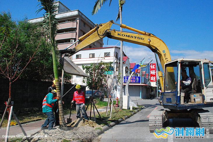 市長關心行道樹植栽綠化工程