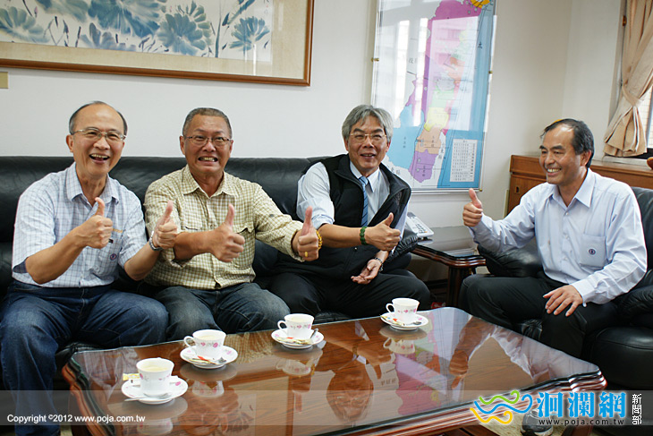 田市長拜會台電處長，感謝推動電桿地下化工程
