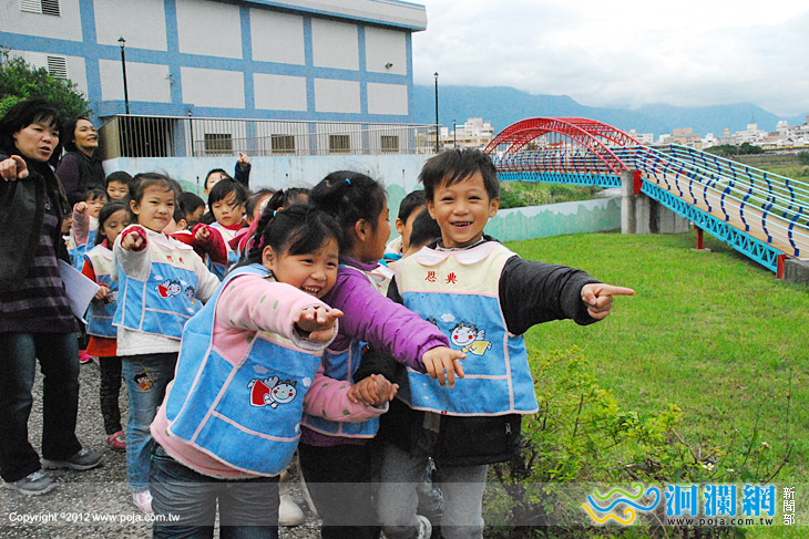 幼兒園小朋友生活教育參觀抽水站