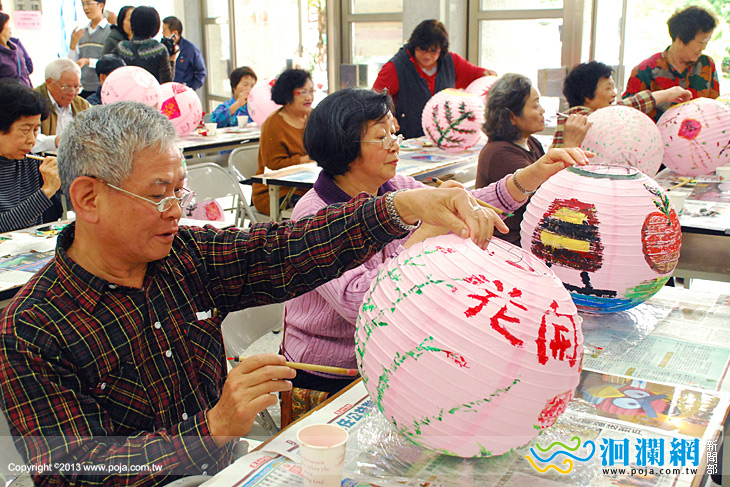 花蓮市主權里慶元宵彩繪燈籠