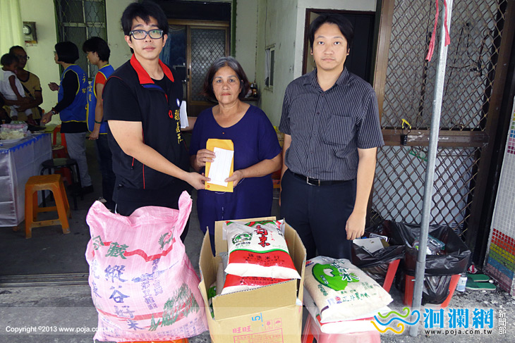 幫助吳阿嬤市代表魏嘉彥今轉交臉書號召物資