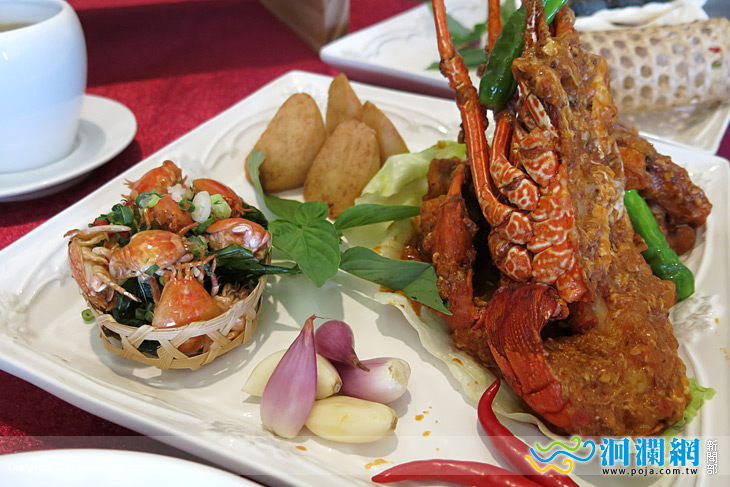 龍蝦、紅蟳雙拼料理浪花蟹創意入菜