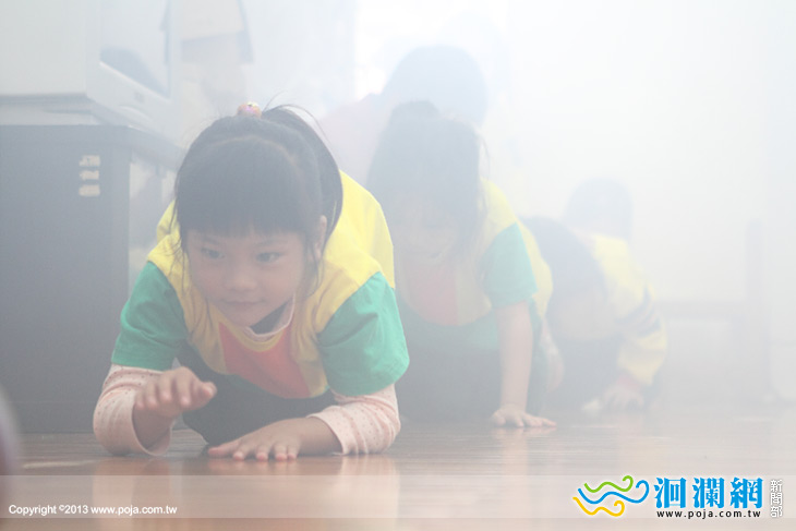 市幼防災演練超逼真 建立幼兒正確防災觀