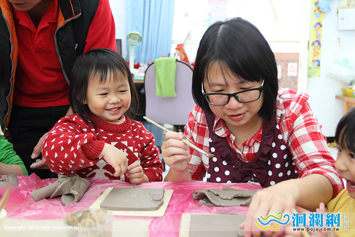 幼兒園親子陶土創意，大手小手樂陶陶