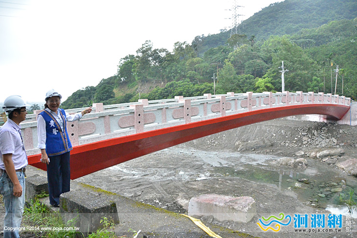 白雲連結日光步道橋樑興建工程即將完成