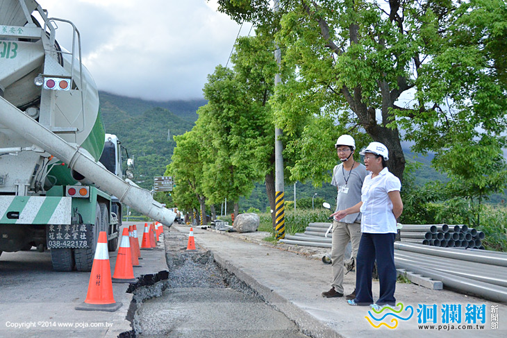 吉安福昌路台電配管地下化，還原綠色廊道