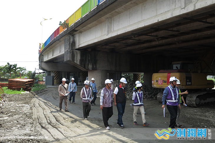 市長前往關心中央路新生橋迴轉道工程