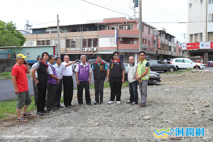 台肥圍牆打除作業市長與地方代表前關心