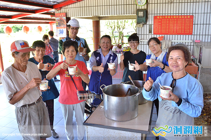 稻香老伯公廟整修完工， 村民煮湯圓慶祝