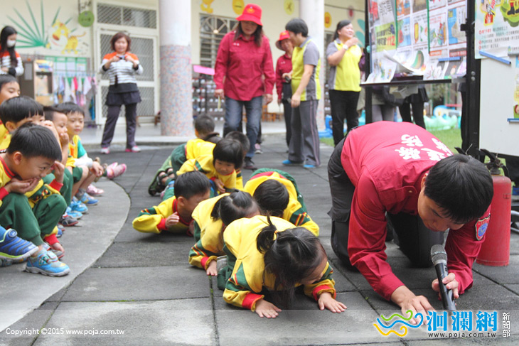 市幼加強火災應變能力，小朋友實境演練