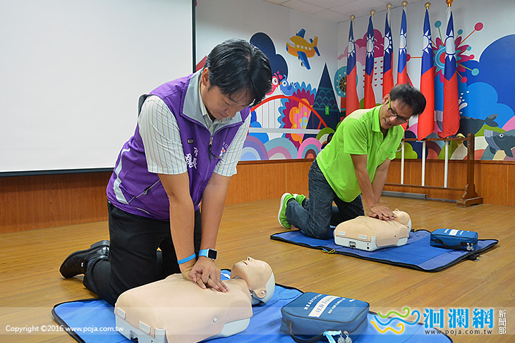 花蓮市公所今實施CPR、AED急救訓練