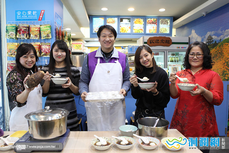 市長體驗滾元宵，推在地美食