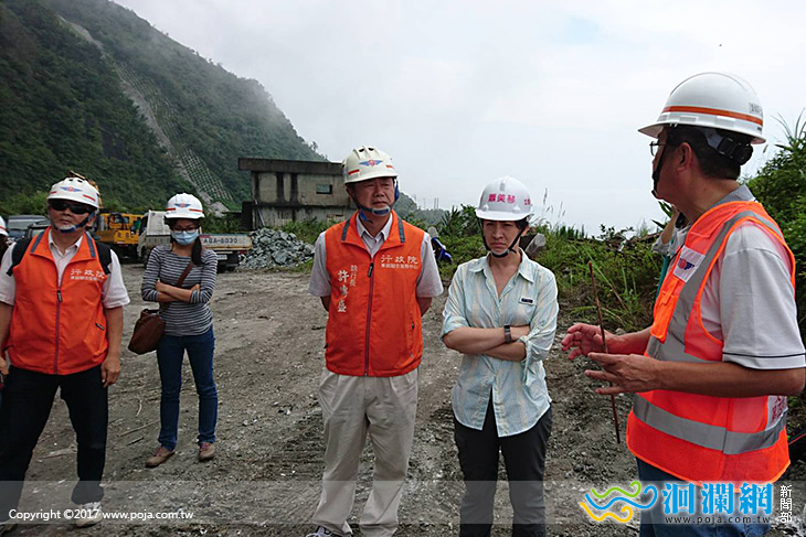 行政院東服中心前往蘇花公路了解修復情形