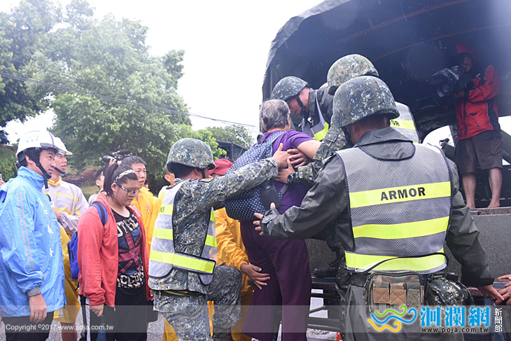 尼莎颱風來襲，花蓮市預防性撒離57人