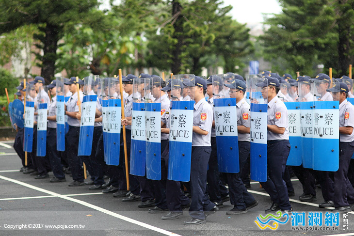 花縣警局今實施機動保安警力檢測演練