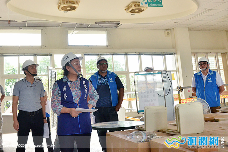 吉安鄉圖改善工程，鄉長視察並監督施工品質