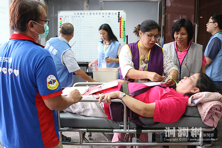 花蓮醫院急診室大量傷患實兵演習