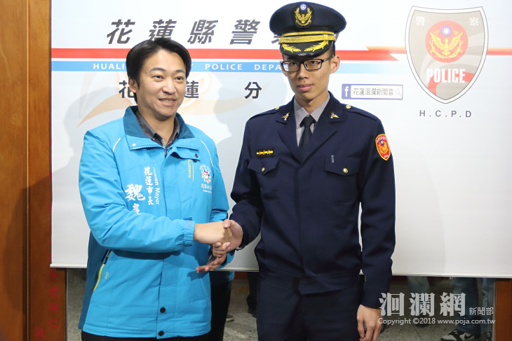 魏市長慰問火災受災戶並感謝休假熱心救人警員