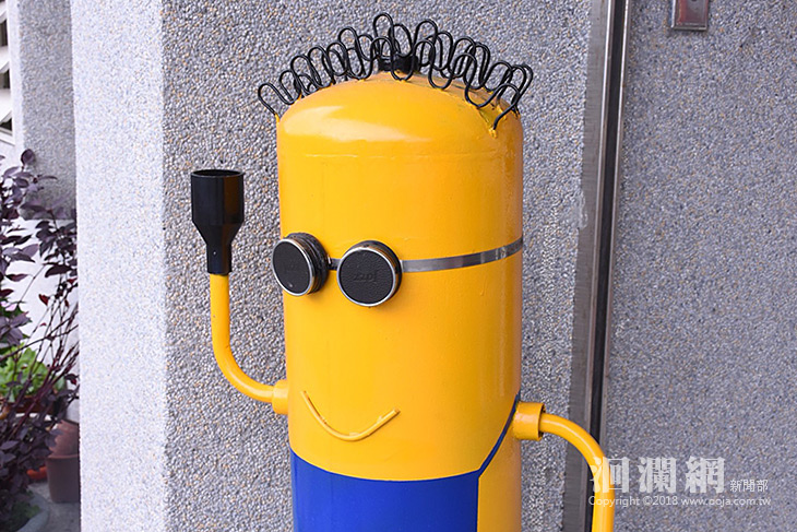 資源回收再利用小小兵美化清潔隊辦公空間