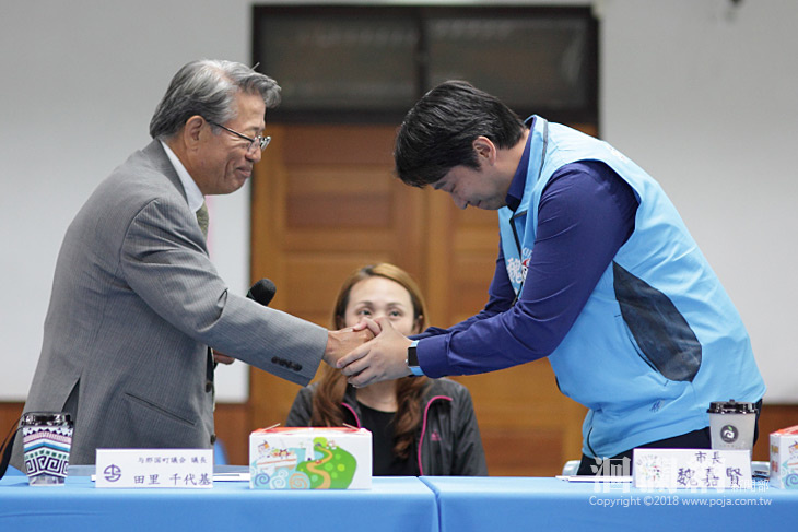 日本姊妹市議長一行拜會花蓮市關切災後重建