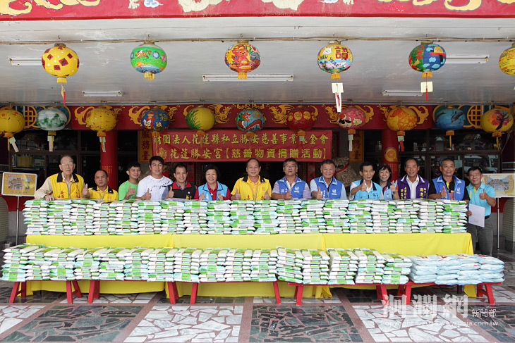 勝安宮今捐贈1224公斤白米助地方弱勢