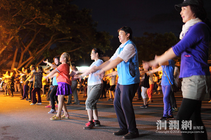 花蓮市部落團練豐年節大會舞，魏市長前往關心