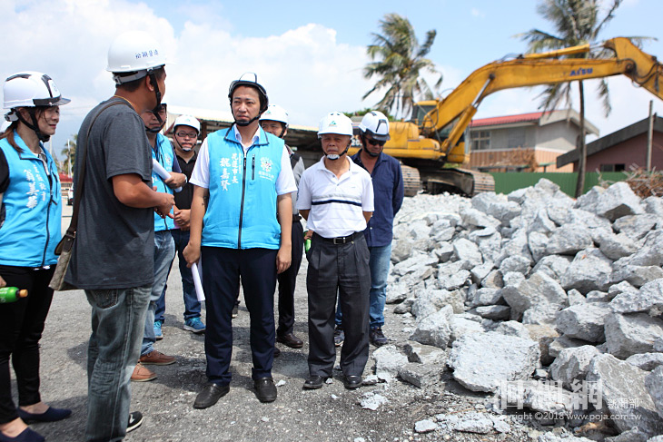 南濱抽水站擴建工程魏市長關切防汛因應