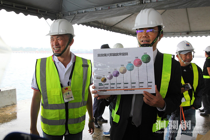 代理縣長蔡碧仲視察國慶焰火佈設情形