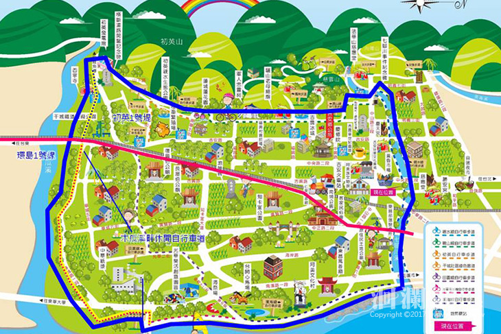 吉安鄉公所爭取4千萬元， 建置木瓜溪畔休閒自行車