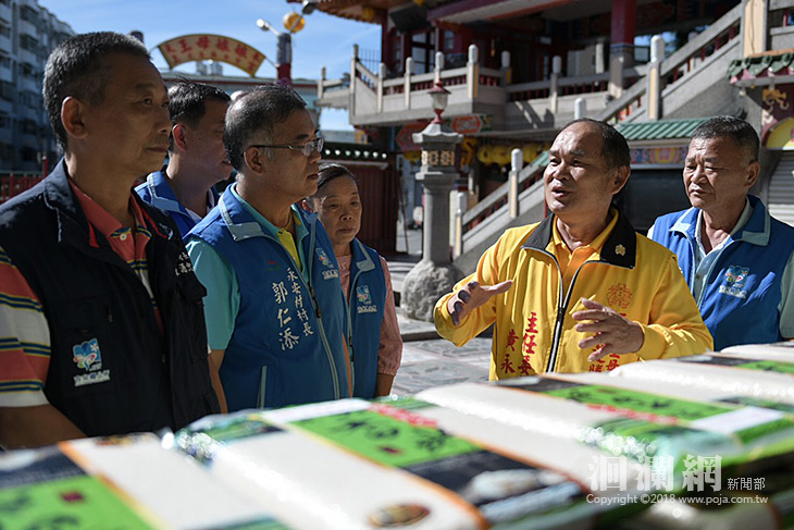 勝安宮捐1400公斤白米助吉安弱勢鄉親