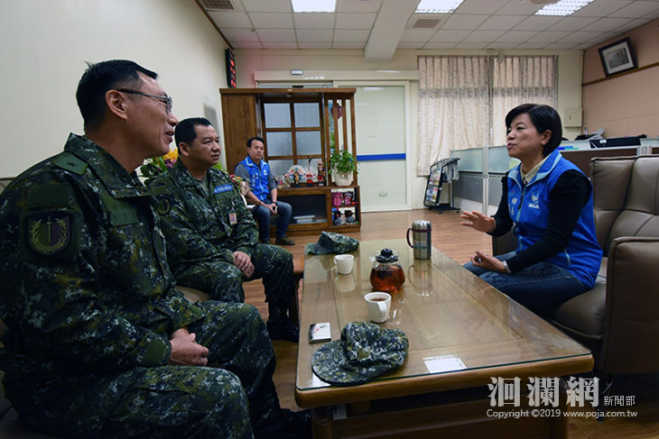 花防部部指揮官拜會吉安鄉長游淑貞