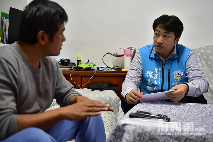 魏市長探視馬上關懷戶，盼助其度難關