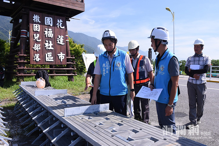 國福大橋災後復建採半封橋魏嘉賢前往現場會勘