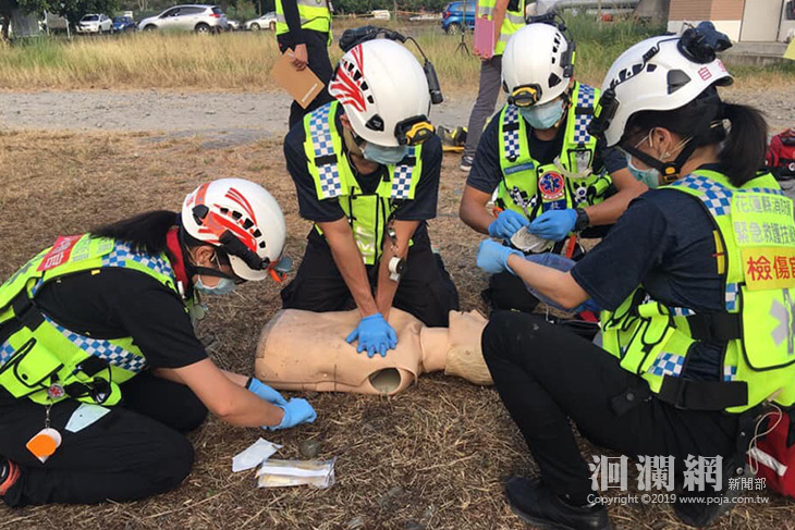 全國大量傷患處置競賽，花縣自強救護義消勇奪全國