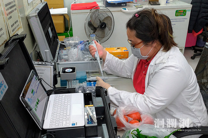 花蓮果菜市場引進拉曼光譜農藥檢驗，蔬果安全更有