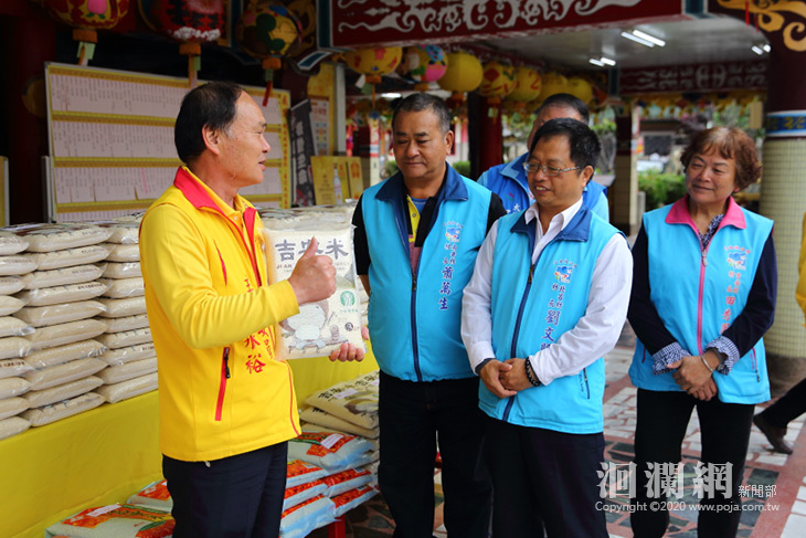 勝安宮捐千斤白米助吉安五村弱勢家庭